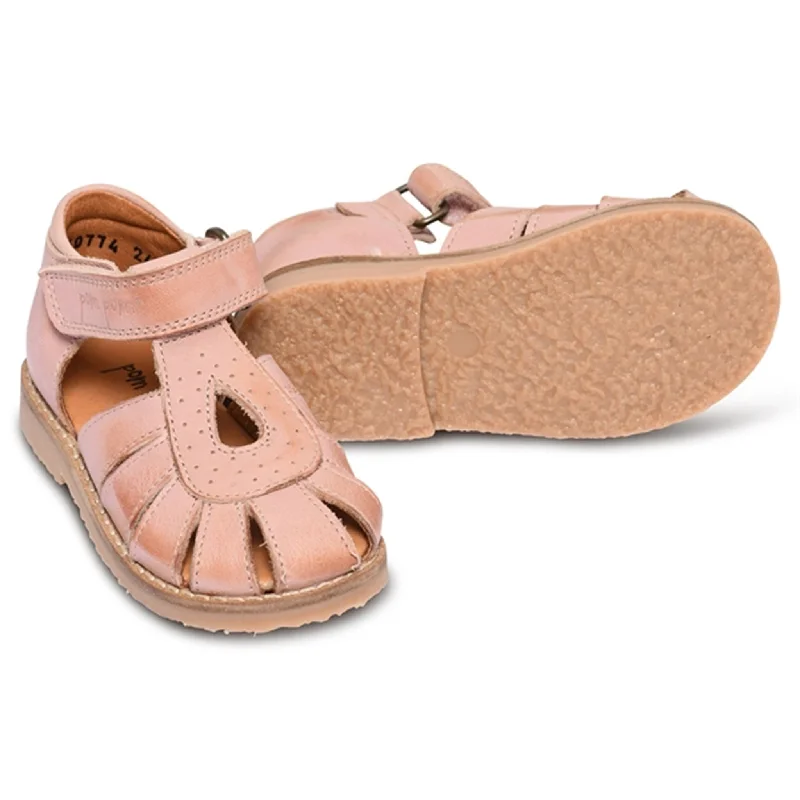 Women's Sandals with a Wedge Heel and a Tassel Detail in Orange for a Trendy LookPom Pom Drops Sandal Rose