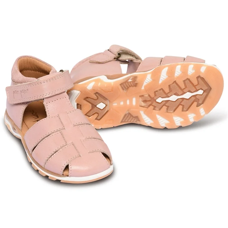Women's Sandals with a Glitter - Coated Strap in Gold for a Sparkly Summer OutfitPom Pom Sporty™ Velcro Sandal Rose