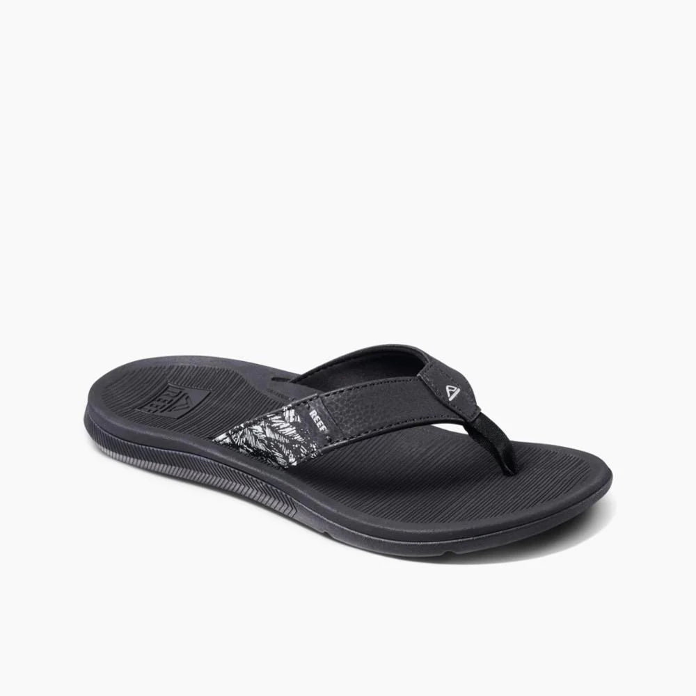 Waterproof Women's Rubber Beach Sandals with Arch Support in Blue for Water ActivitiesReef - Women's Santa Ana Black/White Waterproof Women's Rubber Beach Sandals with Arch Support in Blue for Water ActivitiesReef - Women's Santa Ana Black/White