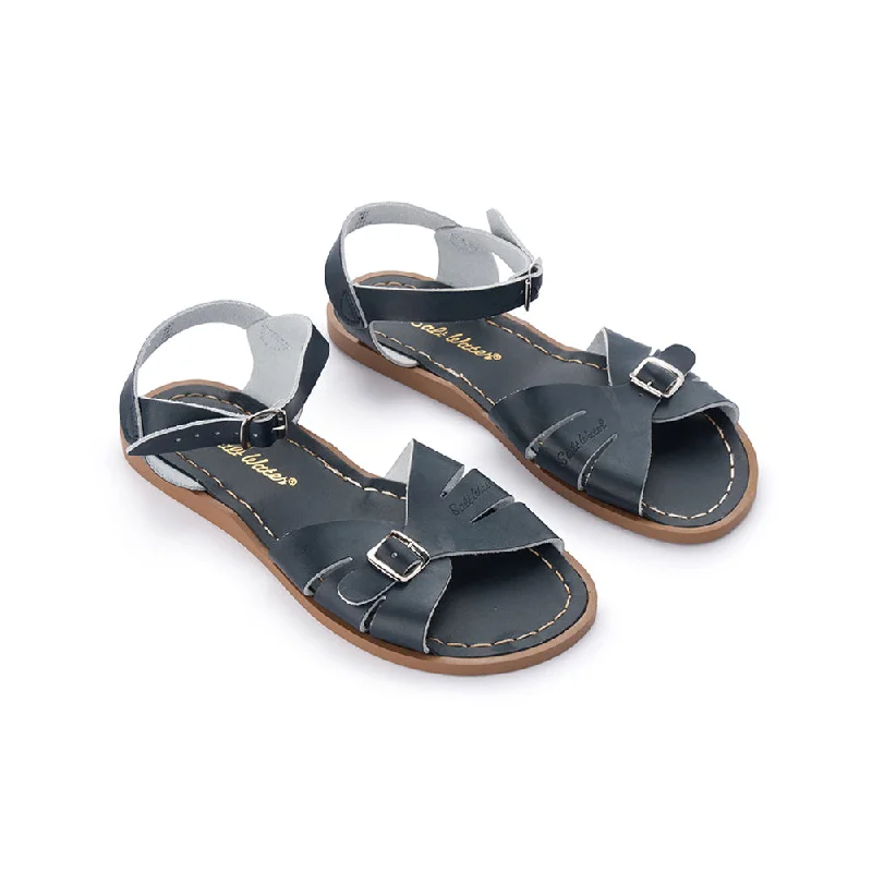 Women's Sandals with a Floral - Printed Upper in Pink for a Feminine Spring LookSalt Water Classic Navy Blue - Women