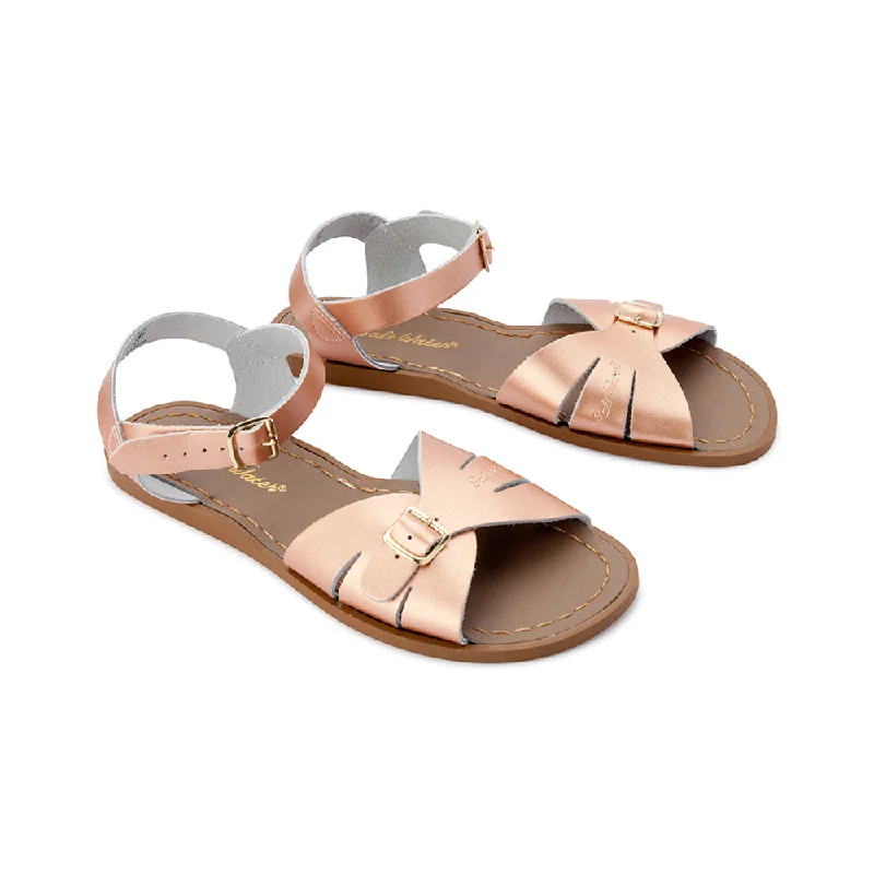Women's Sandals with a Floral - Printed Upper in Pink for a Feminine Spring LookSalt Water Classic Rose Gold - Women