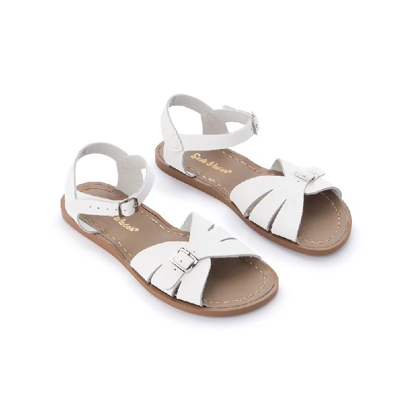 Women's Sandals with a Floral - Printed Upper in Pink for a Feminine Spring LookSalt Water Classic White - Women