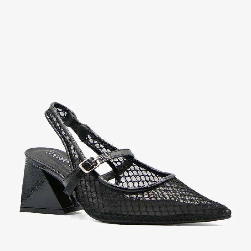 Women's Rhinestone - Embellished Open - Toe Sandals in Silver for a Glamorous Party LookSEVERE BLACK PATENT