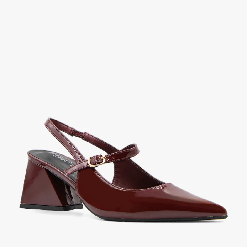 Plus Size Women's Wide - Width Platform Sandals in Black for Added Comfort and HeightSHARP CHERRY PATENT