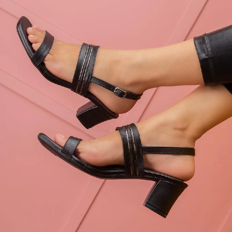 Plus Size Women's Wide - Width Platform Sandals in Black for Added Comfort and HeightThe Jovi Black Women's Dress Block Heel Sandals Tresmode Plus Size Women's Wide - Width Platform Sandals in Black for Added Comfort and HeightThe Jovi Black Women's Dress Block Heel Sandals Tresmode