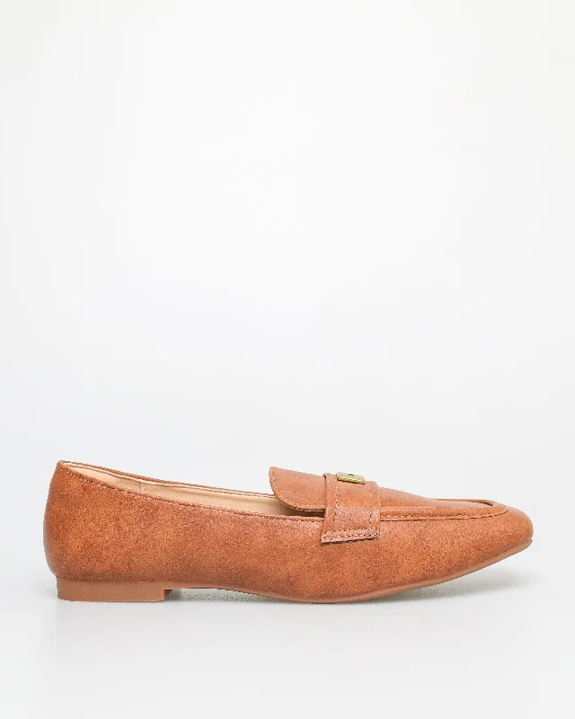 Shock - Absorbing Women's Sandals with a Soft Insole in Black for Active LifestylesTomaz FL083 Ladies Gold Buckle Flats (Brown) Shock - Absorbing Women's Sandals with a Soft Insole in Black for Active LifestylesTomaz FL083 Ladies Gold Buckle Flats (Brown)