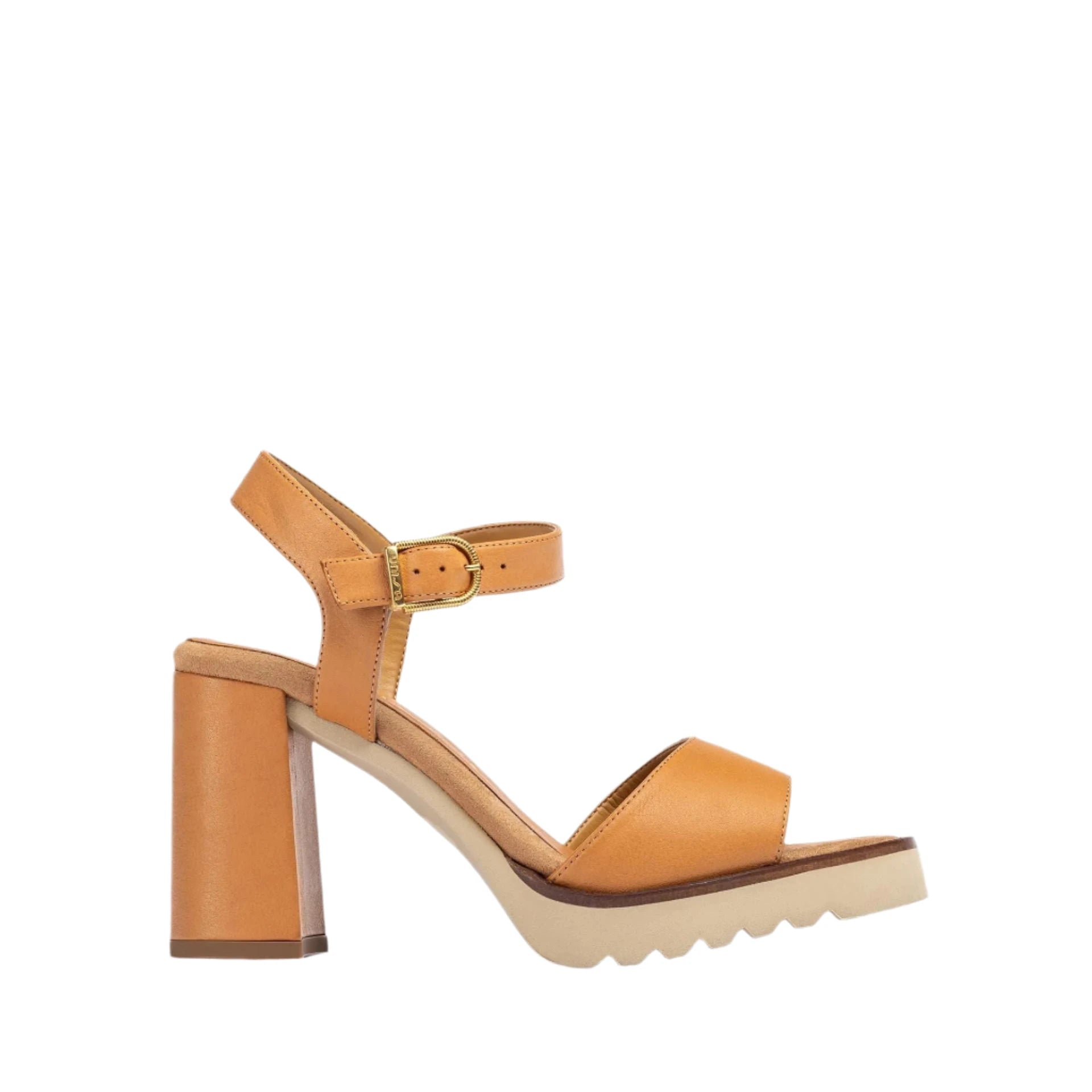 Women's Sandals with a Floral - Printed Upper in Pink for a Feminine Spring LookUnisa Sadaki Cannelle Tan