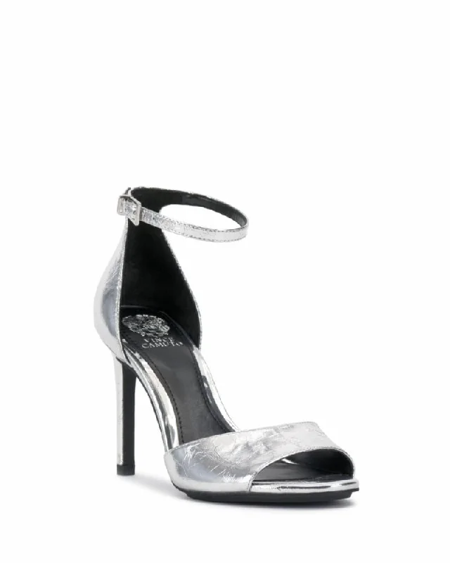 Anti - Slip Women's Sandals with a Grooved Sole in Green for Outdoor AdventuresVince Camuto ALIZA SILVER/CRACKLE FOIL Anti - Slip Women's Sandals with a Grooved Sole in Green for Outdoor AdventuresVince Camuto ALIZA SILVER/CRACKLE FOIL