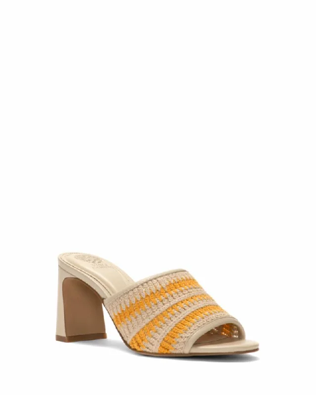 Lightweight Women's Mesh - Paneled Sandals in Yellow for BreathabilityVince Camuto ALYYSA ECRU GOLDEN SUN ECRU/CROCHET B Lightweight Women's Mesh - Paneled Sandals in Yellow for BreathabilityVince Camuto ALYYSA ECRU GOLDEN SUN ECRU/CROCHET B