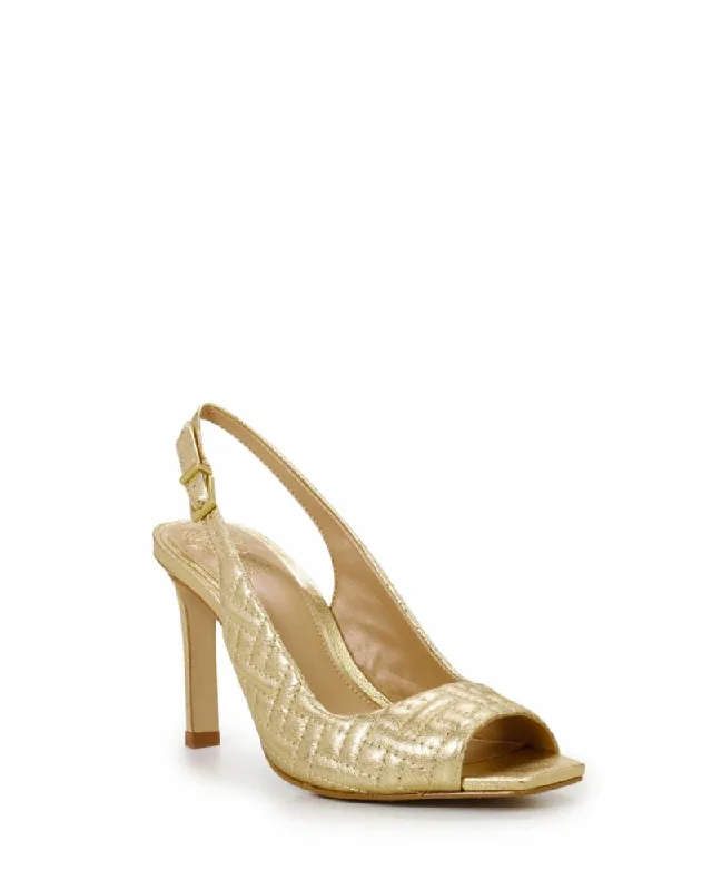 Women's Sandals with a Floral - Printed Upper in Pink for a Feminine Spring LookVince Camuto LYNDON TRUE GOLD/SOFT GOAT MTL Women's Sandals with a Floral - Printed Upper in Pink for a Feminine Spring LookVince Camuto LYNDON TRUE GOLD/SOFT GOAT MTL