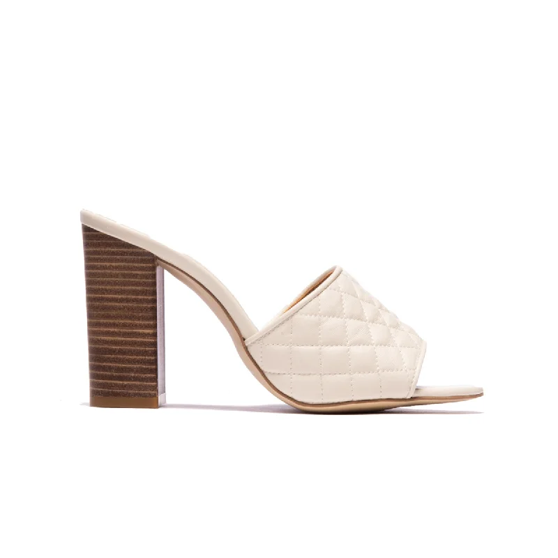 Women's Cork - Soled Espadrille Sandals with a Rope - Trimmed Upper in Navy for a Summer VibeYuki Off White Leather