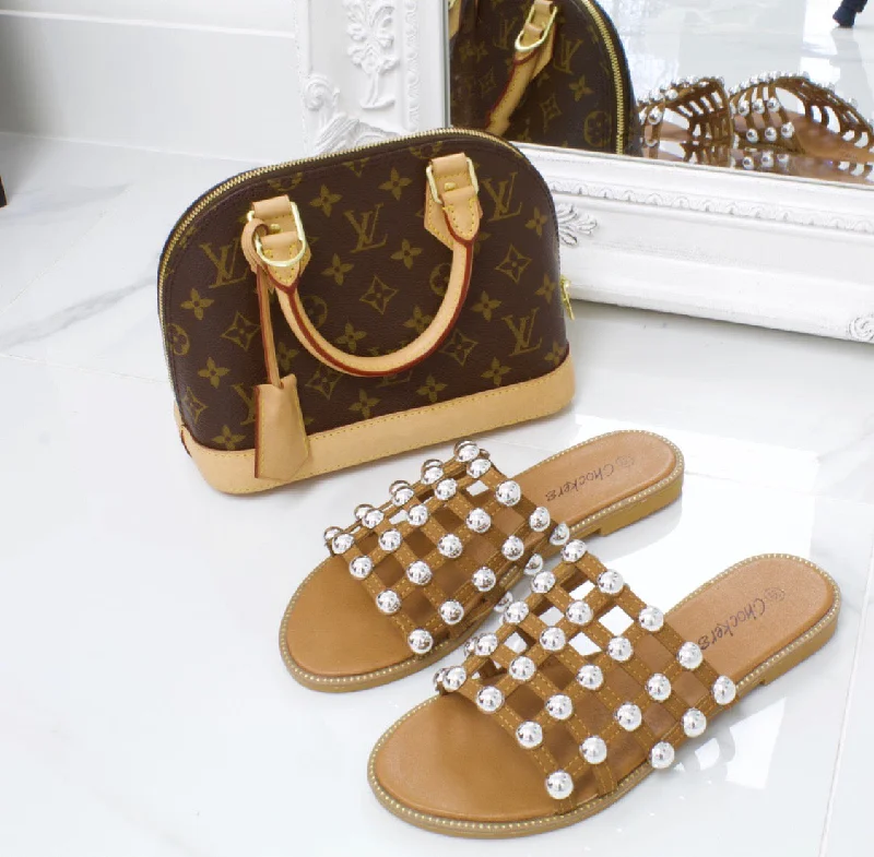 Women's Cork - Soled Espadrille Sandals with a Rope - Trimmed Upper in Navy for a Summer Vibe Women's Cork - Soled Espadrille Sandals with a Rope - Trimmed Upper in Navy for a Summer Vibe Women's Rhinestone - Embellished Open - Toe Sandals in Silver for a Glamorous Party LookElouise - Tan Silver Ball Slider Sandals Women's Cork - Soled Espadrille Sandals with a Rope - Trimmed Upper in Navy for a Summer Vibe Women's Cork - Soled Espadrille Sandals with a Rope - Trimmed Upper in Navy for a Summer Vibe Women's Rhinestone - Embellished Open - Toe Sandals in Silver for a Glamorous Party LookElouise - Tan Silver Ball Slider Sandals