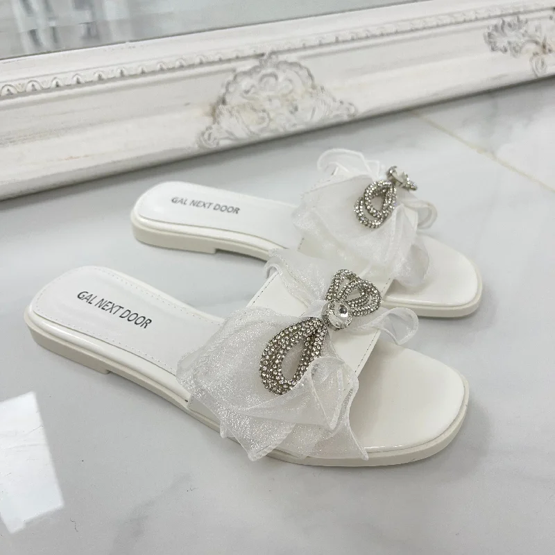 Women's Sandals with a Glitter - Coated Strap in Gold for a Sparkly Summer Outfit Women's Sandals with a Glitter - Coated Strap in Gold for a Sparkly Summer Outfit Elastic - Strap Women's Sandals with a Padded Toe in Teal for Easy On - and - OffHenney - White Organza Bow Square Toe Silver Detail Slip On Sandals Women's Sandals with a Glitter - Coated Strap in Gold for a Sparkly Summer Outfit Women's Sandals with a Glitter - Coated Strap in Gold for a Sparkly Summer Outfit Elastic - Strap Women's Sandals with a Padded Toe in Teal for Easy On - and - OffHenney - White Organza Bow Square Toe Silver Detail Slip On Sandals