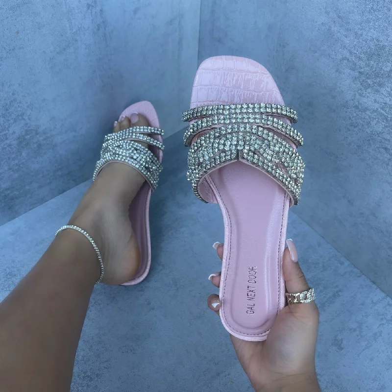 Women's Sandals with a Floral - Printed Upper in Pink for a Feminine Spring Look Women's Sandals with a Floral - Printed Upper in Pink for a Feminine Spring Look Women's Cork - Soled Espadrille Sandals with a Rope - Trimmed Upper in Navy for a Summer VibePriyanka - Pink Croc Print With Silver Diamante Detail Slip On Sandals Women's Sandals with a Floral - Printed Upper in Pink for a Feminine Spring Look Women's Sandals with a Floral - Printed Upper in Pink for a Feminine Spring Look Women's Cork - Soled Espadrille Sandals with a Rope - Trimmed Upper in Navy for a Summer VibePriyanka - Pink Croc Print With Silver Diamante Detail Slip On Sandals
