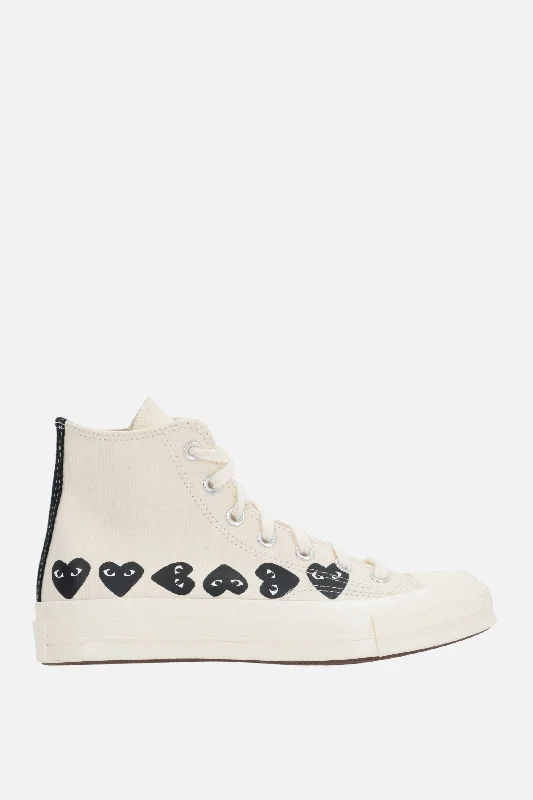 Foldable Women's Travel Sneakers for Compact Storage in LuggageChuck 70 CDG canvas high-top sneakers