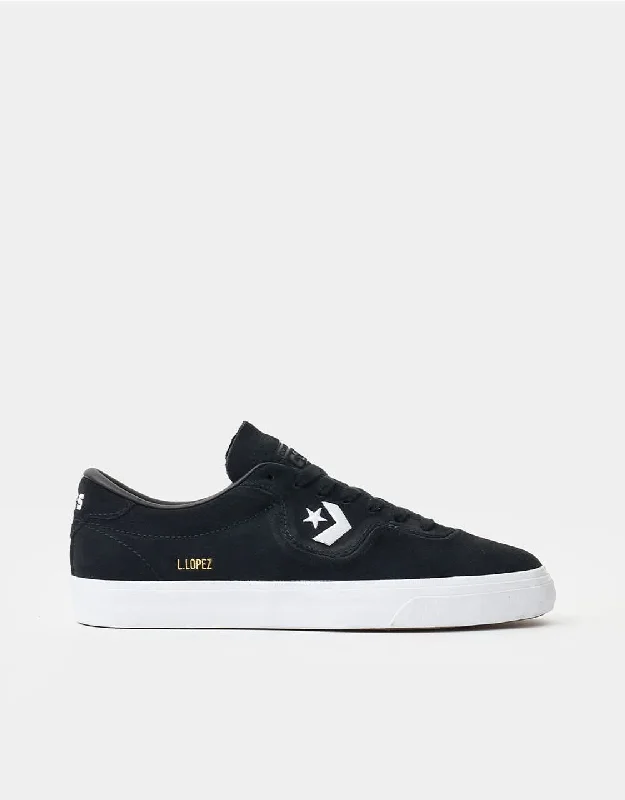 High - Top Support Women's Skateboarding Shoes in Red for Ankle ProtectionConverse Louie Lopez Pro Ox Skate Shoes - Black/Black/White High - Top Support Women's Skateboarding Shoes in Red for Ankle ProtectionConverse Louie Lopez Pro Ox Skate Shoes - Black/Black/White