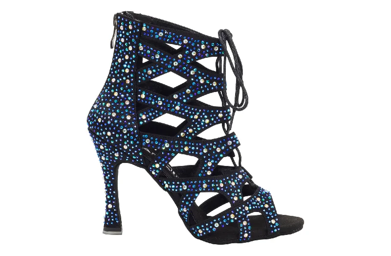 Elastic - Top Modern Dance Shoes in Pink for a Snug FitDancin Boots Special Edition “Paola” Black Blue Crystal Elastic - Top Modern Dance Shoes in Pink for a Snug FitDancin Boots Special Edition “Paola” Black Blue Crystal