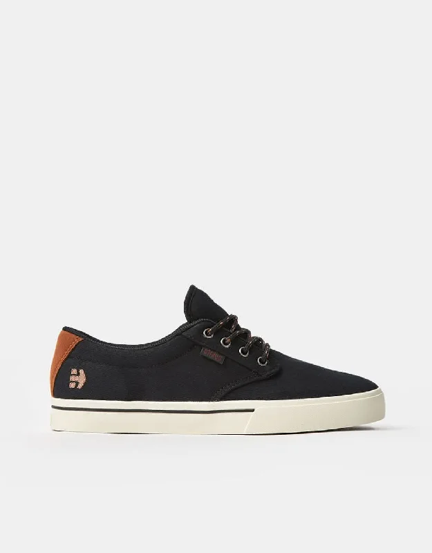 Retro - Style Women's Skateboarding Shoes in Mustard for a Nostalgic LookEtnies Jameson 2 Eco Skate Shoes - Black/Black/White