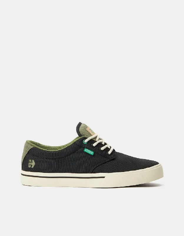 Vegan - Friendly Material Women's Skateboarding Shoes in Charcoal for Ethical ChoicesEtnies x TFTF Jameson 2 Eco Skate Shoes - Black/Olive