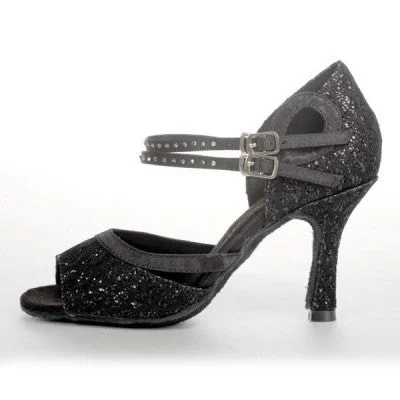 Lightweight Synthetic Flamenco Dance Shoes in Maroon for Easy ManeuveringGran Gala Glitter Nero Lightweight Synthetic Flamenco Dance Shoes in Maroon for Easy ManeuveringGran Gala Glitter Nero