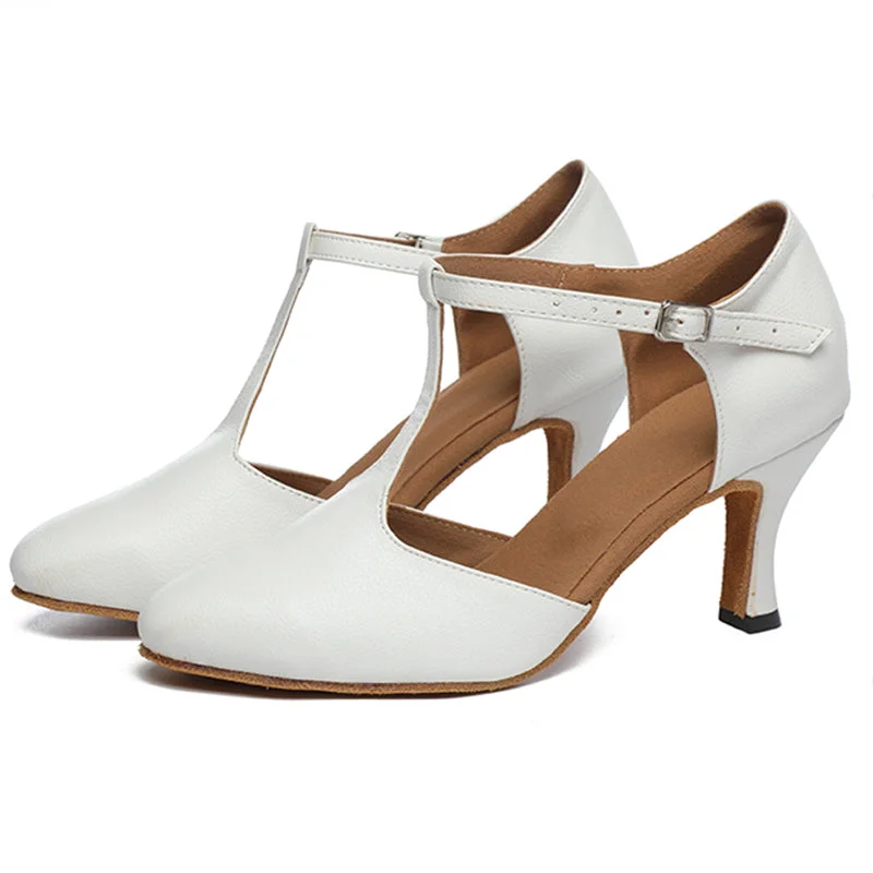 Women's Ankle - Strap Tap Dance Shoes in Purple with Noise - Reducing FeaturesHW Women's Leatherette Customized Heels Ballroom Dance Shoes Modern Shoes Women's Ankle - Strap Tap Dance Shoes in Purple with Noise - Reducing FeaturesHW Women's Leatherette Customized Heels Ballroom Dance Shoes Modern Shoes