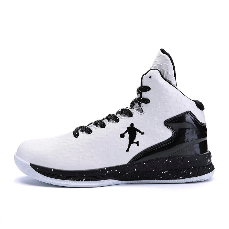 Women's shock - absorbing basketball shoes with air pocketsMan High-top Jordan Basketball Shoes Men's Women's shock - absorbing basketball shoes with air pocketsMan High-top Jordan Basketball Shoes Men's