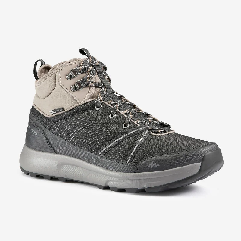 Lightweight Mesh Upper Women's Hiking Shoes in Gray for Long - Distance HikesMen’s Waterproof Hiking Shoes - NH100 Mid WP Lightweight Mesh Upper Women's Hiking Shoes in Gray for Long - Distance HikesMen’s Waterproof Hiking Shoes - NH100 Mid WP