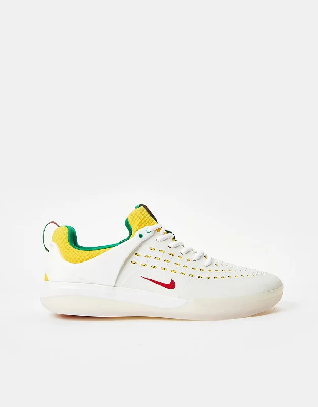 Breathable Mesh Women's Skateboarding Shoes in Gray for Summer SkatingNike SB Zoom Nyjah 3 Premium Skate Shoes - Summit White/Black-Tour Yellow Breathable Mesh Women's Skateboarding Shoes in Gray for Summer SkatingNike SB Zoom Nyjah 3 Premium Skate Shoes - Summit White/Black-Tour Yellow