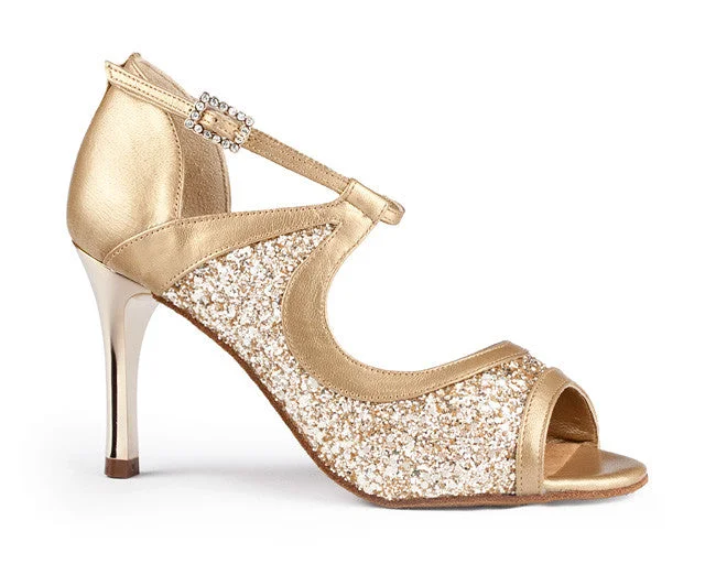 High - Quality Leather Salsa Dance Shoes in Sky Blue for Professional DancersPortDance PD504 Tango Gold High - Quality Leather Salsa Dance Shoes in Sky Blue for Professional DancersPortDance PD504 Tango Gold