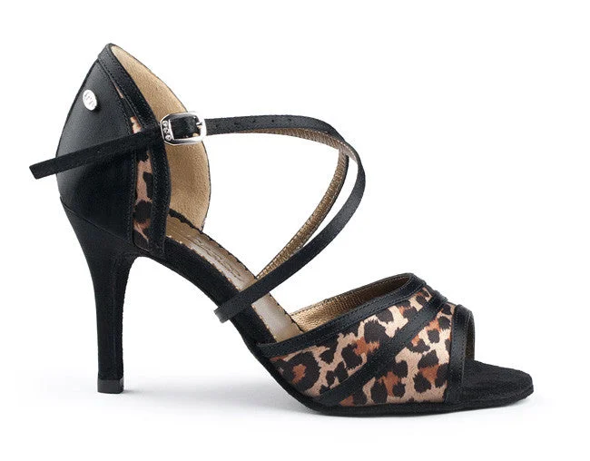 Women's Lace - Up Latin Dance Shoes in Coral with Shock - Absorbing InsolesPortDance PD506 Tango Leopard Women's Lace - Up Latin Dance Shoes in Coral with Shock - Absorbing InsolesPortDance PD506 Tango Leopard