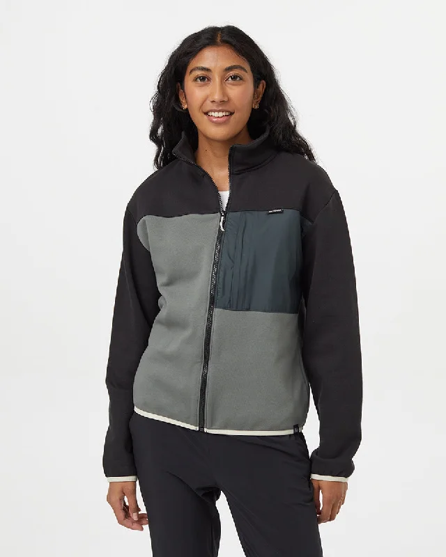 Women's SeaFleece Contrast Full-Zip - Mineral Meteorite Black Forest River Green