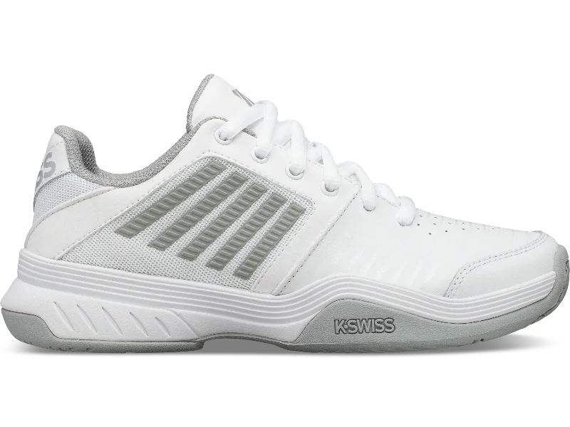Women's tennis shoes with a heat - resistant material95443-150-M | COURT EXPRESS | WHITE/HIGHRISE/SILVER Women's tennis shoes with a heat - resistant material95443-150-M | COURT EXPRESS | WHITE/HIGHRISE/SILVER