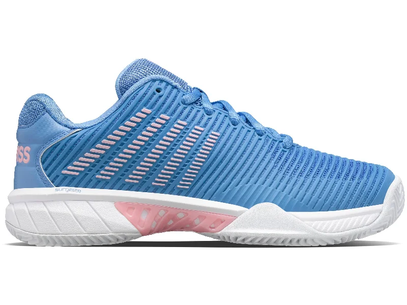 Women's tennis shoes with memory foam insoles96614-454-M | HYPERCOURT EXPRESS 2 CLAY | SILVER LAKE BLUE/WHITE/ORCHID PINK Women's tennis shoes with memory foam insoles96614-454-M | HYPERCOURT EXPRESS 2 CLAY | SILVER LAKE BLUE/WHITE/ORCHID PINK