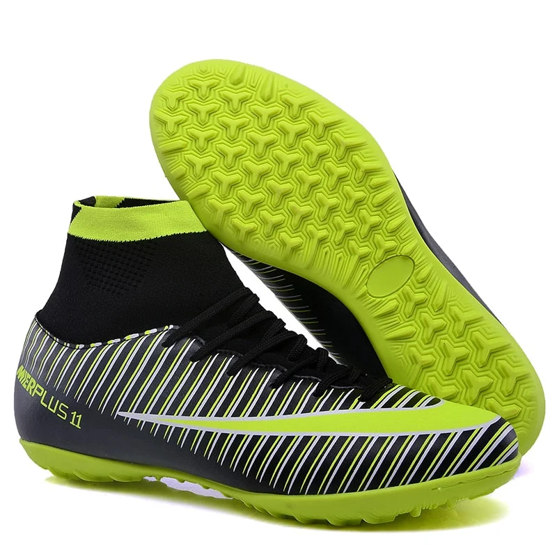 Women's soccer shoes with a metallic finish for styleProfessional Soccer Football Shoes
