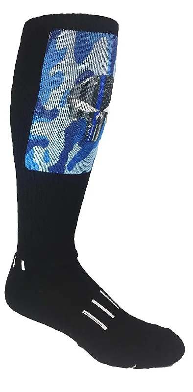 Women's thermal - insulated socks for cold weatherPUNISHER SKULL - The Thin Blue Line - Moxy Deadlift Socks Women's thermal - insulated socks for cold weatherPUNISHER SKULL - The Thin Blue Line - Moxy Deadlift Socks