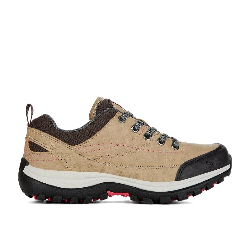 Waterproof Leather Women's Walking Shoes in Brown for Outdoor Walks in Rainy WeatherSoft Lift Waterproof Leather Women's Walking Shoes in Brown for Outdoor Walks in Rainy WeatherSoft Lift