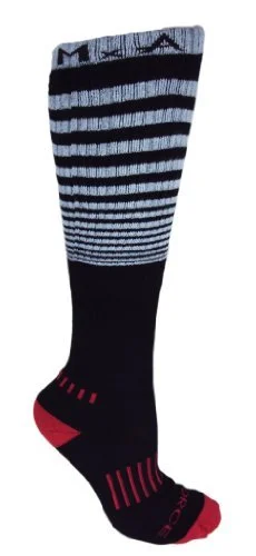 Women's breathable sports socks for cyclingThe Force Black & Grey - Moxy Deadlift Socks