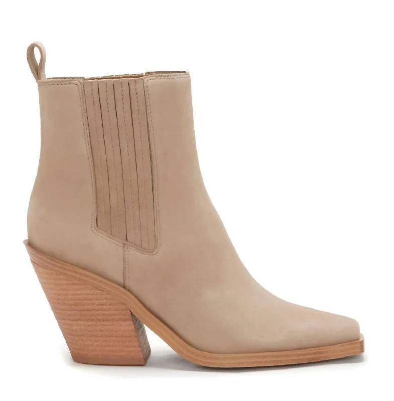 women's booties for urban styleAckella Bootie In Truffle Taupe Suede