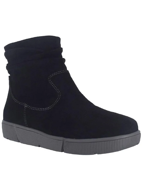 women's booties for wide calvesAdora Womens Pull On Srunch Ankle Boots