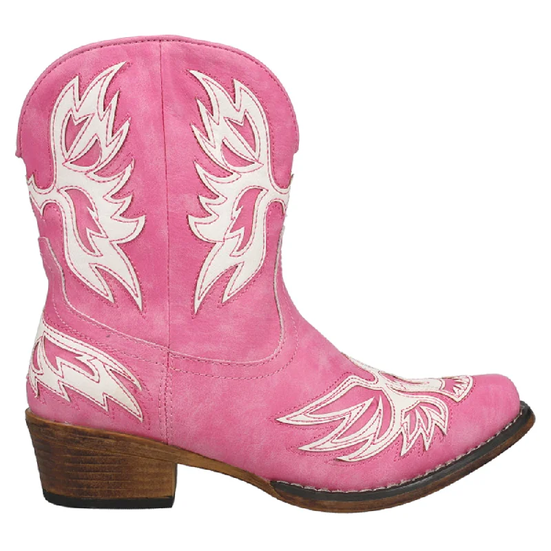 women's chelsea ankle bootsAmelia Tooled Inlay Snip Toe Cowboy Booties