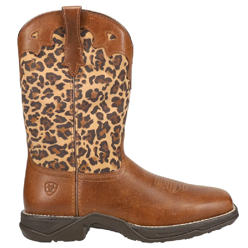 women's cowboy boots with bucklesAnthem Leopard Square Toe Cowboy Boots