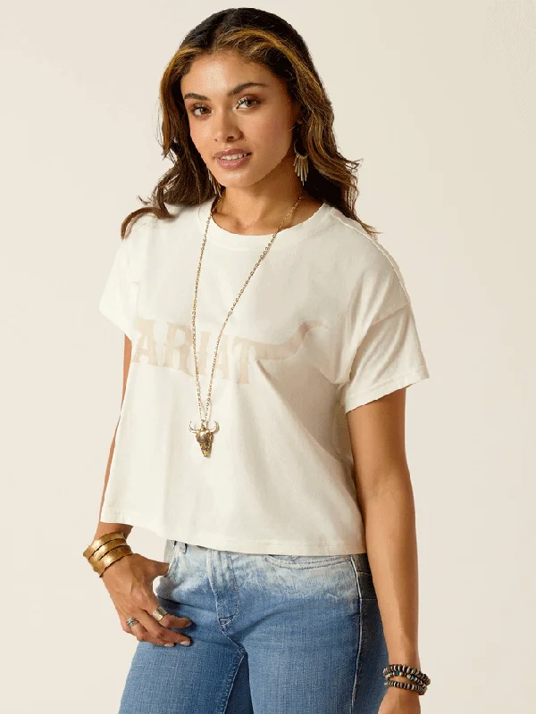 women's western boots for line dancingAriat 10051497 Womens Wild Hat T-Shirt Coconut Milk Ivory women's western boots for line dancingAriat 10051497 Womens Wild Hat T-Shirt Coconut Milk Ivory