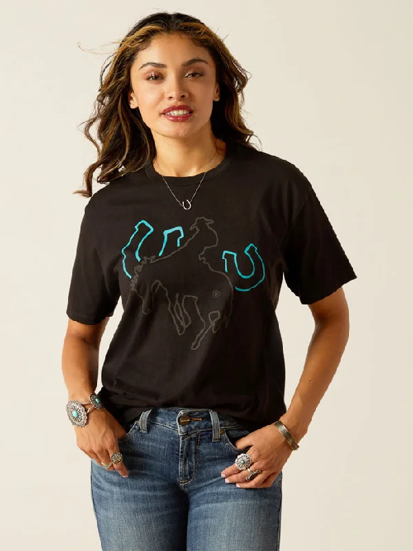women's western boots for fashionAriat 10051769 Womens Riders Club T-Shirt Black