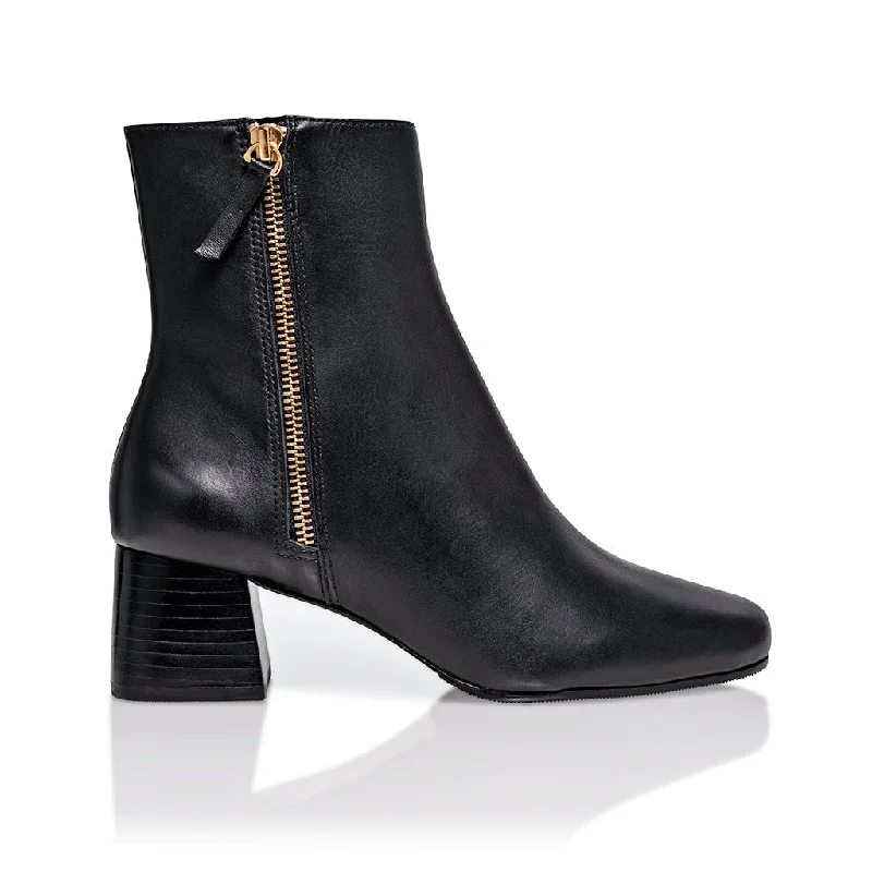 women's booties for springArina Bootie Black Lux Nappa