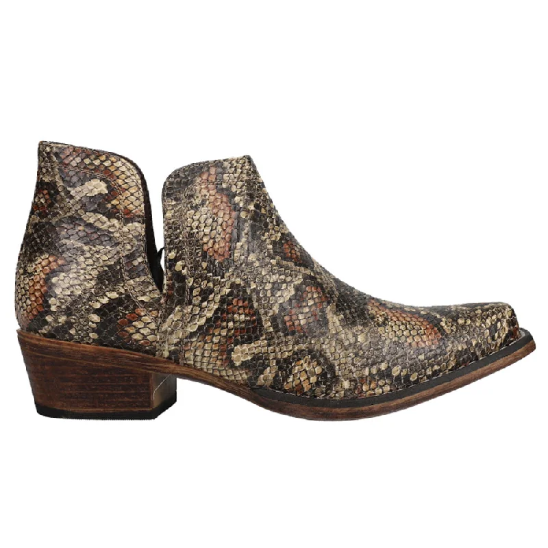 women's ankle boots with velvetAva Snake Snip Toe Cowboy Booties