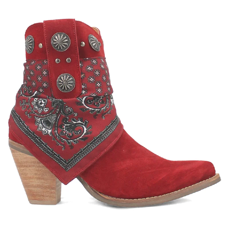 women's ankle boots with hidden wedgeBandida Round Toe Cowboy Booties