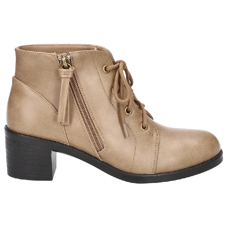 women's ankle boots for petite womenBecker Round Toe Zippered Booties