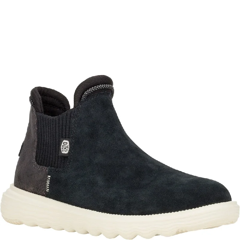 women's chelsea ankle bootsHEYDUDE Branson Suede Novelty Ankle Boots
