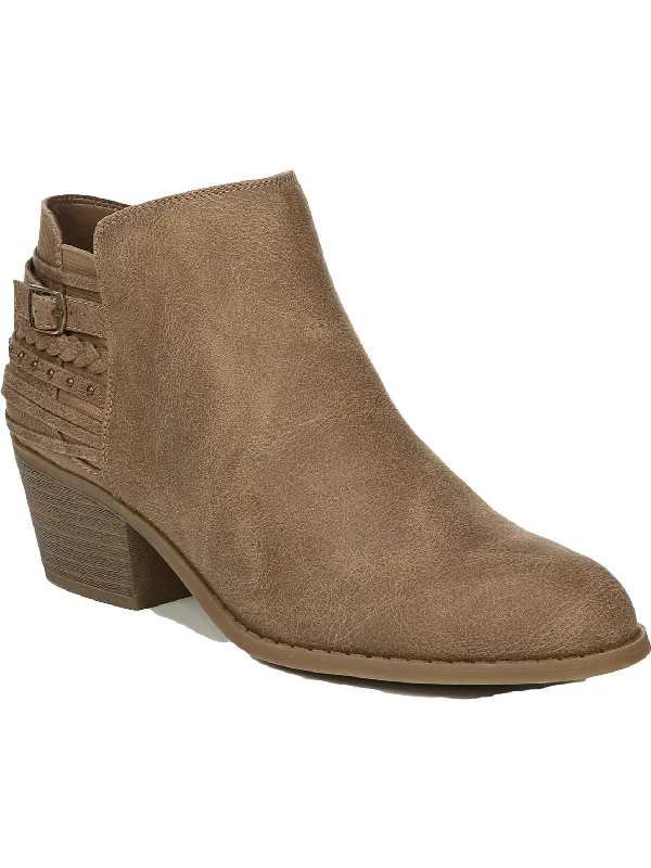 women's booties with elastic sidesBrawn Womens Faux Leather Ankle Booties