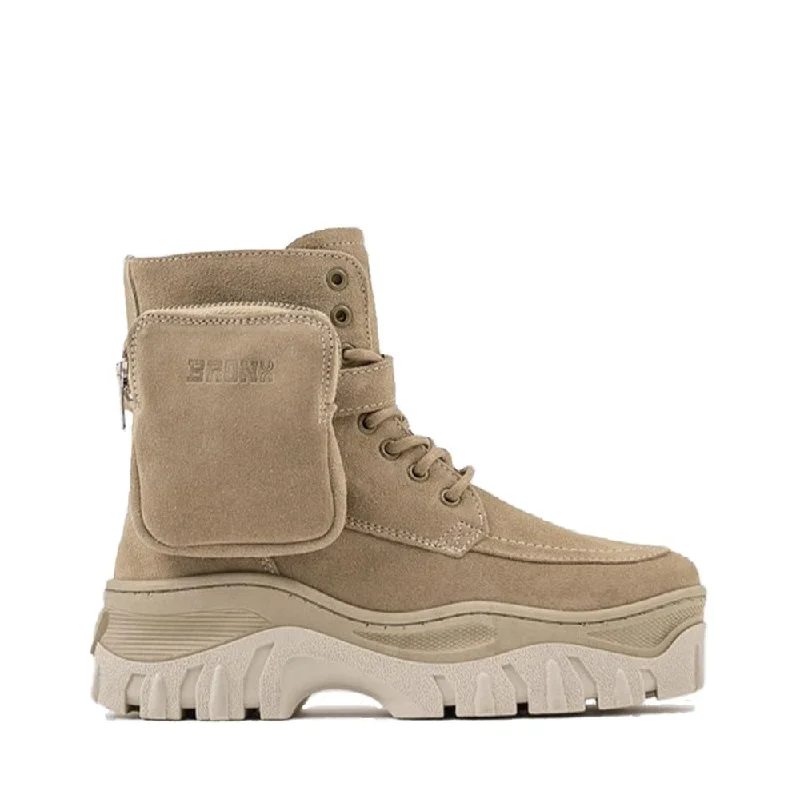 women's ankle boots with elastic sidesJaxstar Hiking Mid Cut Cappuccino Sneakers